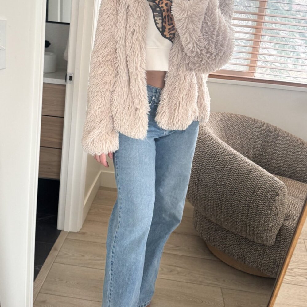 Sanctuary Faux Fur Blazer Jacket (M) - Picture 2 of 7